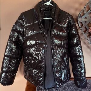 Deluc Black Helenium Puffer Jacket